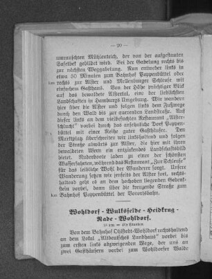 Wohldorf - Wulksfelde - Heidkrug - Rade - Wohldorf.