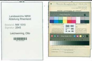 Entnazifizierung Otto Leichsenring , geb. 23.06.1897 (Angestellter)