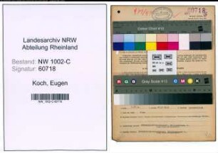 Entnazifizierung Eugen Koch, geb. 17.12.1879 (Techn.Kaufmann)