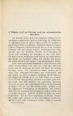 Die altfranzösische Wilhelmsage und ihre Beziehung zu Wilhelm dem Heiligen : Studien über das Epos vom Moniage Guillaume