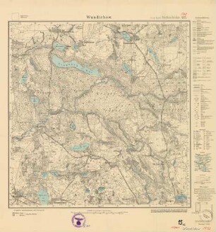 1770 (alte Nr.: 455) Wundichow, Meßtischblatt (4 cm - Karte)