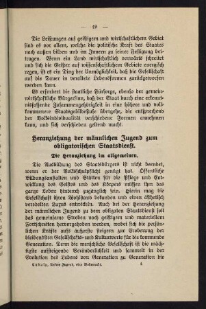 49-67, Heranziehung der männlichen Jugend zum obligatorischen Staatsdienst