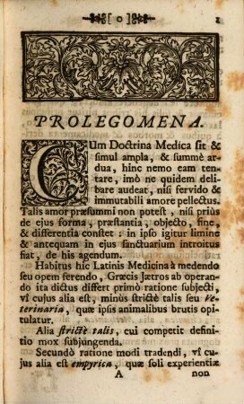 Mineræ Hippocratis Seu Institutionum Medicarum Pars .... Pars Prior, Id Est: Physiologia, Hygenia, & Pathologia