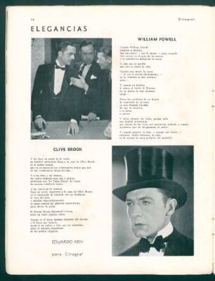 Elegancias : Clive Brook [y] William Powell