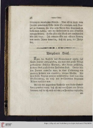 Vierzehnter Brief