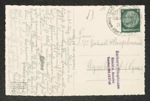 Brief von Fritz Brehmer und Leni Brehmer an Gerhart Hauptmann