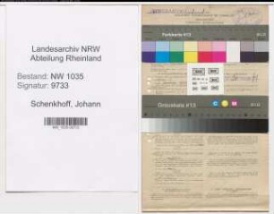 Entnazifizierung Johann Schenkhoff , geb. 06.12.1897 (Steiger)
