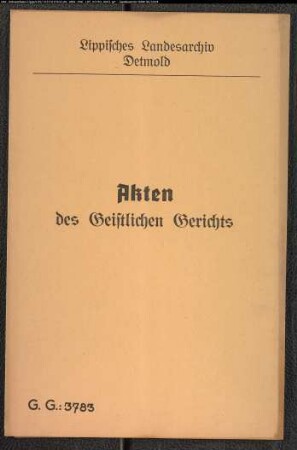 Ehestreit zwischen der Ehefrau des Einliegers Schild zu Wahmbeckerheide und ihrem Ehemann