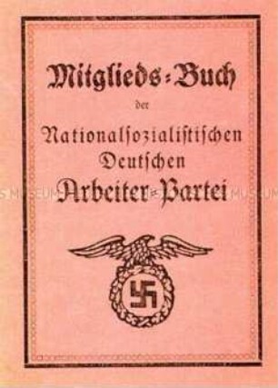 Mitgliedsausweis der NSDAP von Johannes Sowade