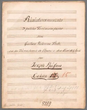 I due Foscari, Auswahl, arrangiert, Violine (Flöte), Gitarre, op. 321. - BSB Mus.Schott.Ha 9298-2