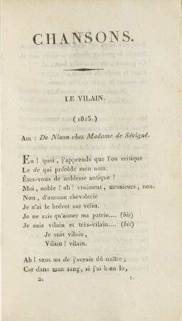 Le Vilain. (1815.)