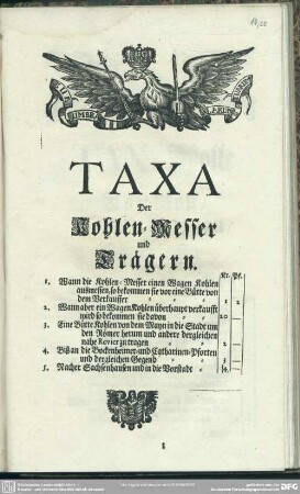 Taxa Der Kohlen-Messer und Trägern