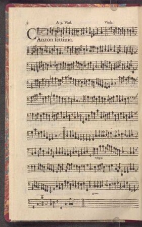 Canzon Settima.