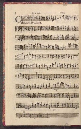 Canzon Settima.