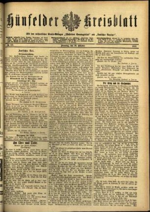 Ausgabe vom Dienstag, den 29. Oktober 1912.