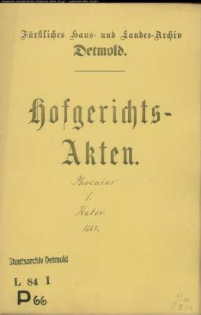 Phoenius, Simon Philipps Witwe Agneta Hillebrand gegen Kord Kater zu Meien (Homeien/Niedermeien) - Schuldforderung