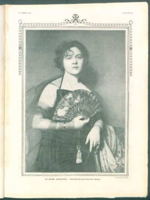 La mujer argentina. : Señorita Mercedes Saavedra Zelaya