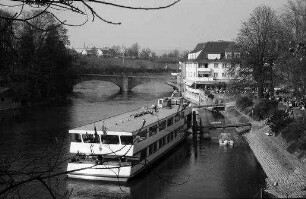 Rheinfelden, Schweiz: Anlegestelle Basler Rheinschiffe