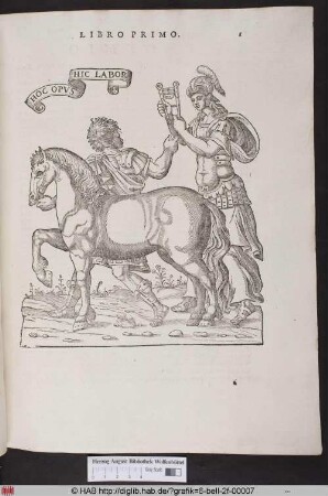 [Junge mit Pferd bekommt Zaumzeug überreicht]
