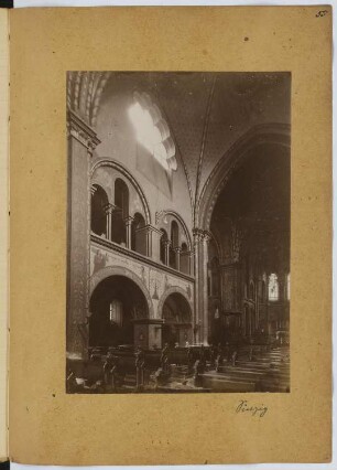 St. Peter, Sinzig: Innenansicht (aus: Skizzen- und Fotoalbum 8)