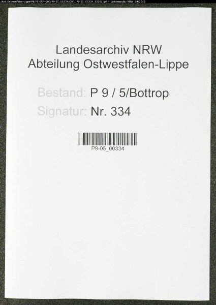 Sterberegister Standesamt Bottrop