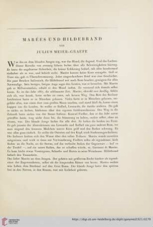 Marées und Hildebrand