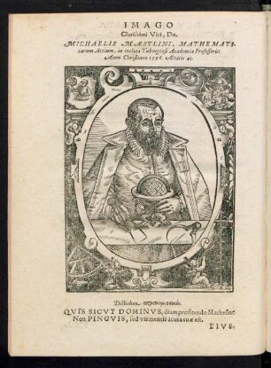 Imago Clarissimi Viri, Dn. Michaelis Maestlini ...