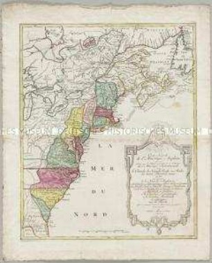Carte Nouvelle de l'Amerique Angloise