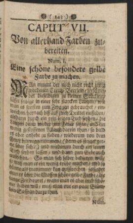 Caput VII. Von allerhand Farben zubereiten.