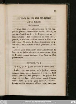 Secundus Passus Viae Purgativae.