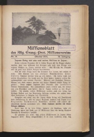 Nr. 10. Oktober 1914