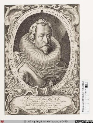 Bildnis Ferdinand II., römisch-deutscher Kaiser (reg. 1619-37)