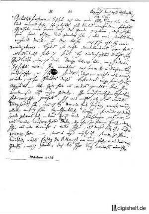 86: Brief von Friedrich Gottlieb Klopstock an Anna Maria (die Mutter) Klopstock
