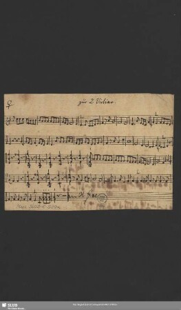 zu 2. Violino.