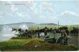Soldaten mit Geschützen