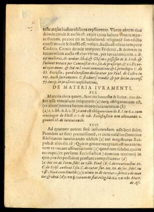 De Materia Iuramenti.