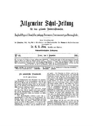 Die geometrische Propädeutik