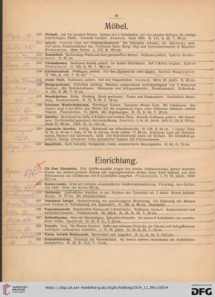 Möbel (Nr. 310-321)