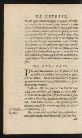 De Syllabis.