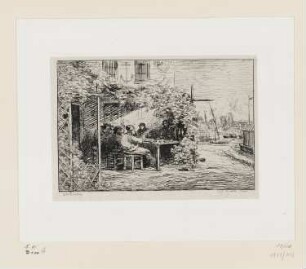 Frühstück in Asnières, Blatt 1 der Folge "Album du voyage en bâteau"