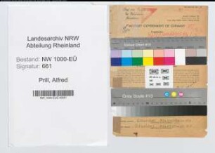 Entnazifizierung Alfred Prill, geb. 01.10.1890 (Polizeibeamter)