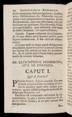 42-76, Liber III. De Elocutione Numerosa