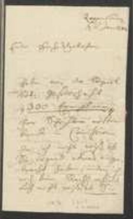 Brief von Johann Jacob Kohlhaas an Boettger