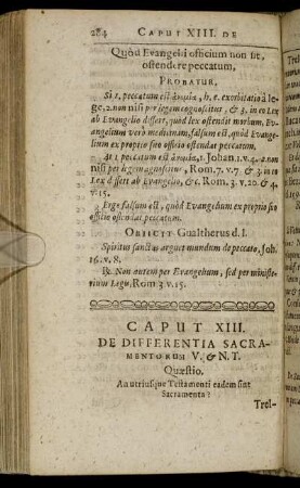 Caput XIII. De Differentia Sacramentorum V. & N.T.