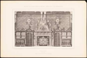 Jagdschloss Festsaal: Wandabwicklung (aus: Baukunst der Renaissance, Entwürfe von Studirenden unter Leitung von J. C. Raschdorff, II. Jahrgang, Berlin 1881)