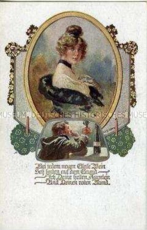 Liedillustration, Postkarte des Deutschen Schulvereins, Nr.1197