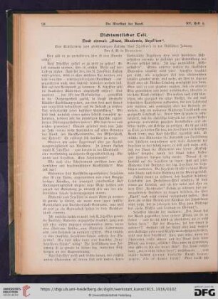 Noch einmal: "Staat, Akademie, Sezession" : eine Erwiderung zum gleichnamigen Aufsatze Karl Scheffler's in der Dossischen Zeitung