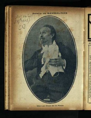Galería de Bambalinas - Manuel Díaz de la Haza