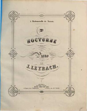 2d. nocturne pour piano : op. 4