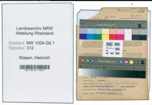 Entnazifizierung Heinrich Klasen , geb. 21.08.1893 (Werkmeister)